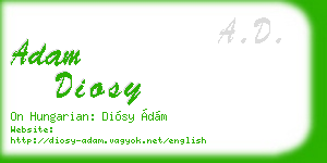 adam diosy business card